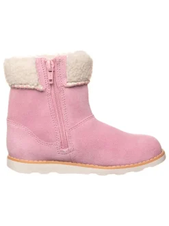 Leder-Boots "Crown Loop" in Rosa>Clarks Online