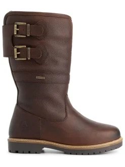 Leder-Boots "Dawson" in Braun>TRAVELIN' Sale