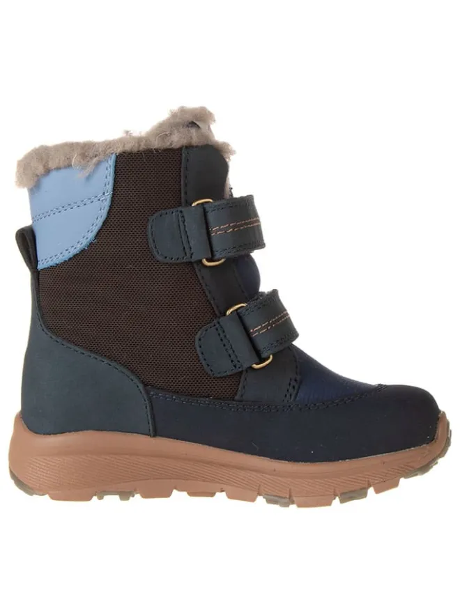 Leder-Boots "Eigil" in Blau>bisgaard Discount