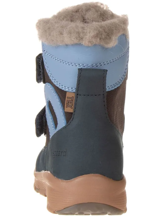 Leder-Boots "Eigil" in Blau>bisgaard Discount