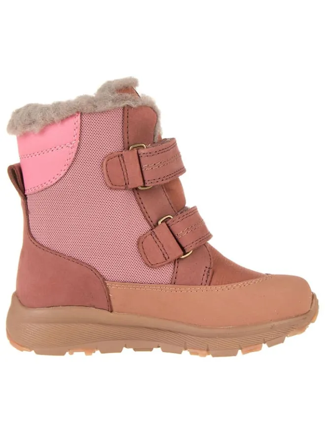 Leder-Boots "Eigil" in Rosa/ Braun>bisgaard Clearance