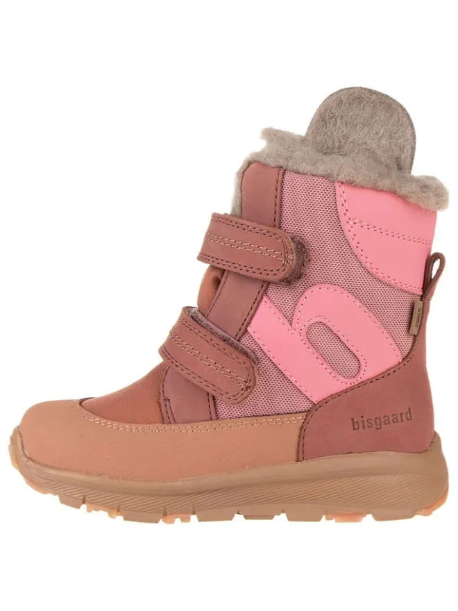 Leder-Boots "Eigil" in Rosa/ Braun>bisgaard Clearance