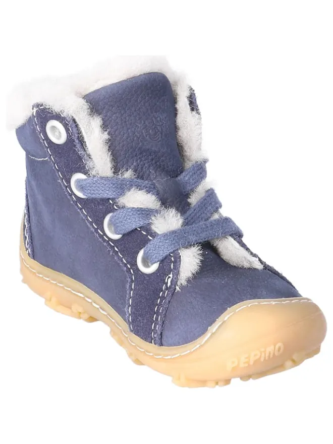 Leder-Boots "Elia" in Blau>PEPINO Discount