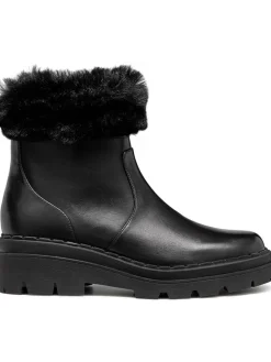 Leder-Boots "Felleny" in Schwarz>Geox