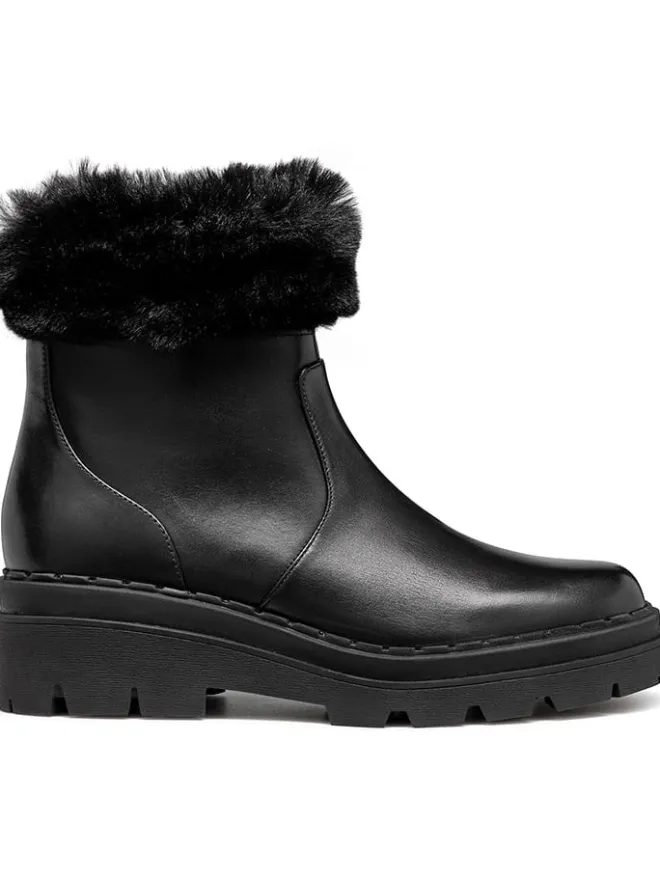 Leder-Boots "Felleny" in Schwarz>Geox