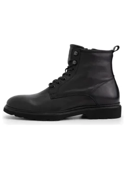 DENBROECK Stiefel & Boots^Leder-Boots "Foun St. " in Schwarz