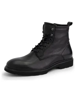 DENBROECK Stiefel & Boots^Leder-Boots "Foun St. " in Schwarz