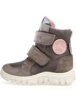 Naturino Stiefel & Boots^Leder-Boots "Geminae 2" in Dunklegrau/ Rosa