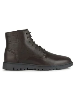 Leder-Boots "Ghiacciaio" in Braun>Geox New