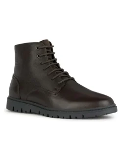 Leder-Boots "Ghiacciaio" in Braun>Geox New