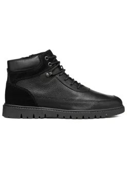 Leder-Boots "Ghiacciaio" in Schwarz>Geox Sale