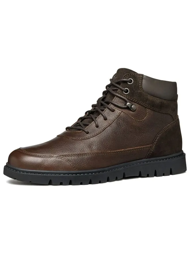 Geox Stiefel & Boots^Leder-Boots "Ghiacciaio" in Braun