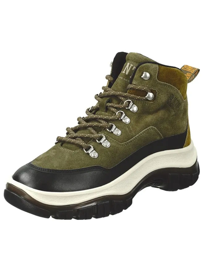 Leder-Boots "Hillark" in Grün/ Schwarz/ Weiß>GANT Footwear Hot