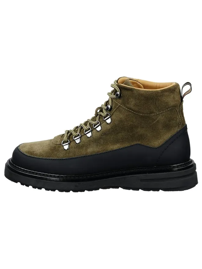 Leder-Boots "Hillprep" in Oliv>GANT Footwear New