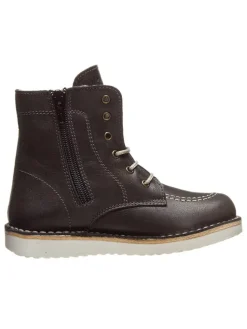 kmins Stiefel & Boots·Boots^Leder-Boots in Anthrazit