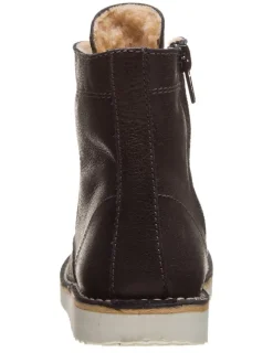 kmins Stiefel & Boots·Boots^Leder-Boots in Anthrazit
