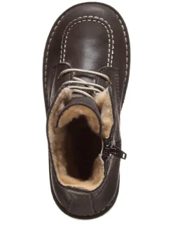 kmins Stiefel & Boots·Boots^Leder-Boots in Anthrazit