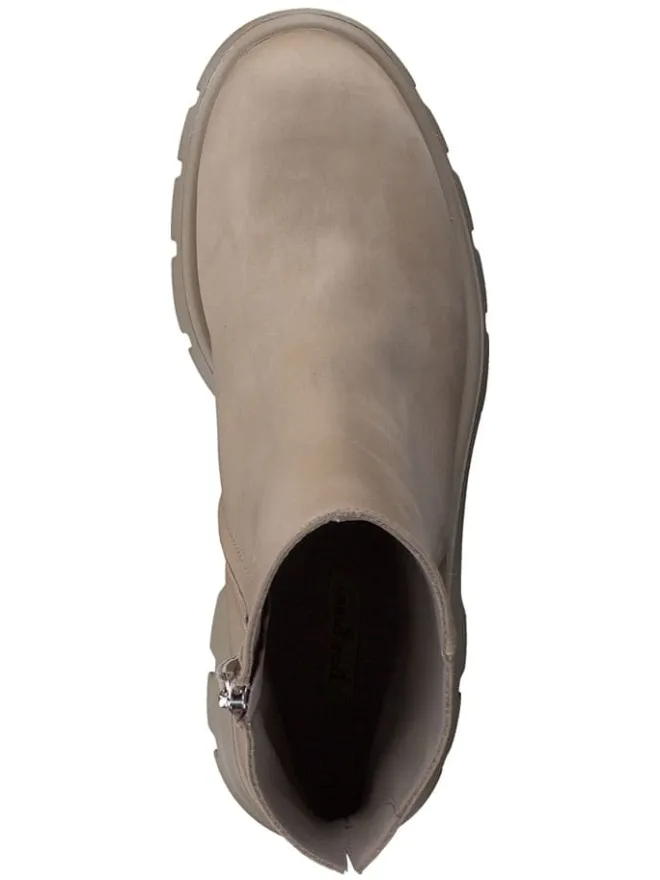 Leder-Boots in Beige>Paul Green New