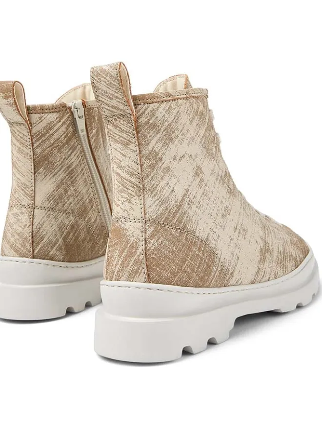 Leder-Boots in Beige>Camper Discount