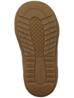 Leder-Boots in Beige><noscript><img width=