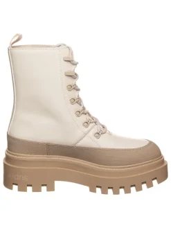 Calvin Klein Stiefel & Boots^Leder-Boots in Beige/ Creme