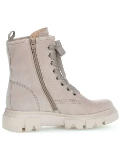 Leder-Boots in Beige/ Grau>Gabor Discount