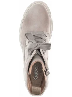 Leder-Boots in Beige/ Grau>Gabor Discount