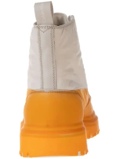 Leder-Boots in Beige/ Orange><noscript><img width=