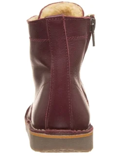 kmins Stiefel & Boots·Boots^Leder-Boots in Bordeaux