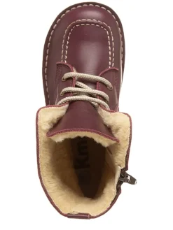 kmins Stiefel & Boots·Boots^Leder-Boots in Bordeaux