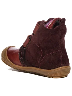 Leder-Boots in Bordeaux><noscript><img width=