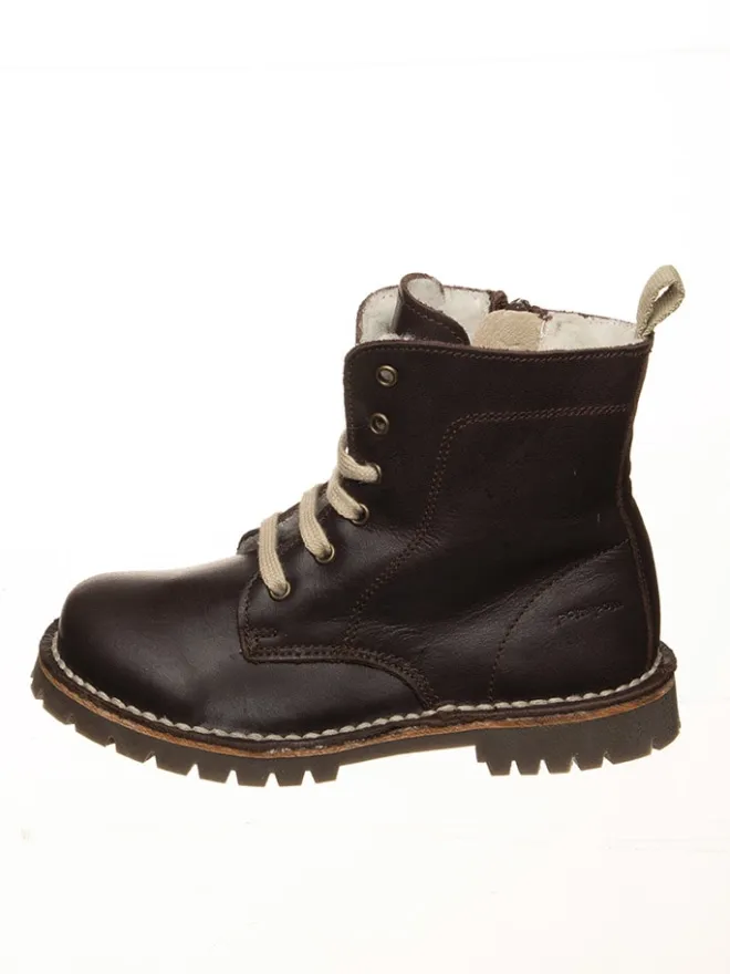 Leder-Boots in Braun>POM POM Best