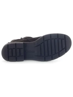 Leder-Boots in Braun><noscript><img width=