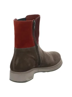 Leder-Boots in Braun><noscript><img width=