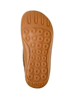 Leder-Boots in Braun><noscript><img width=