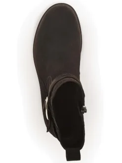Leder-Boots in Braun><noscript><img width=