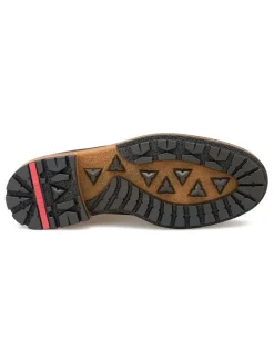 Leder-Boots in Braun><noscript><img width=