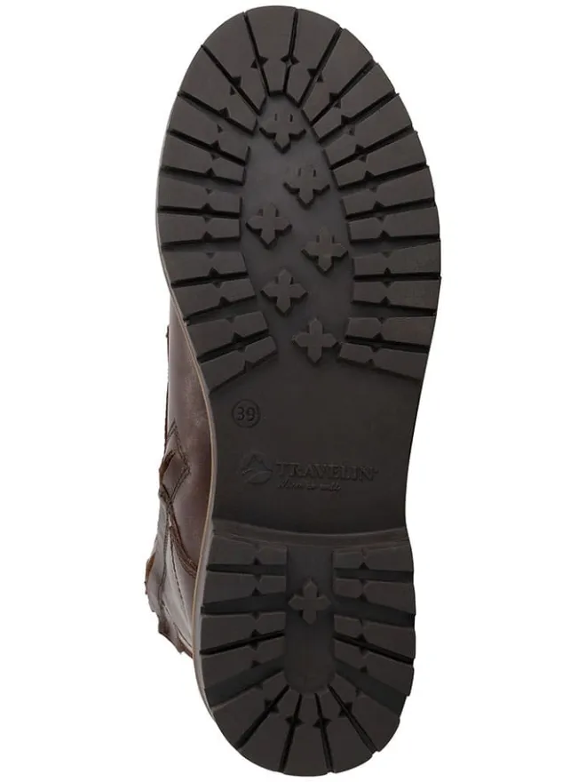 Leder-Boots in Braun>TRAVELIN' Outlet