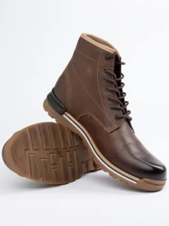 PAUL VESTERBRO Stiefel & Boots^Leder-Boots in Braun
