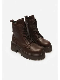 trendyol Stiefel & Boots^Leder-Boots in Braun
