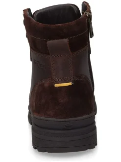 Leder-Boots in Braun><noscript><img width=