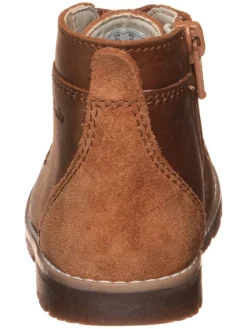 Leder-Boots in Braun><noscript><img width=
