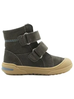 Leder-Boots in Braun><noscript><img width=