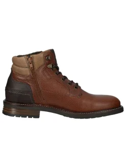 Leder-Boots in Braun><noscript><img width=