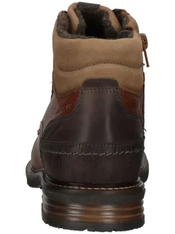 Leder-Boots in Braun><noscript><img width=