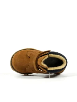 Leder-Boots in Braun><noscript><img width=