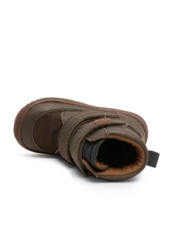 Leder-Boots in Braun/ Anthrazit><noscript><img width=