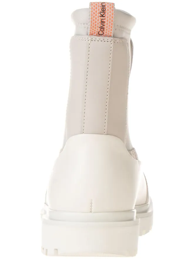 Calvin Klein Stiefel & Boots^Leder-Boots in Creme/ Beige