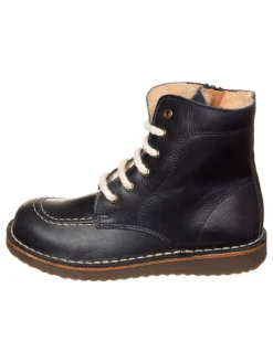 Leder-Boots in Dunkelblau>kmins Sale