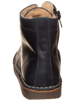 Leder-Boots in Dunkelblau><noscript><img width=